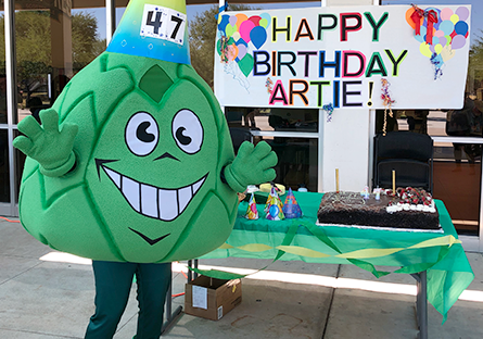 Artie the Artichoke birthday party