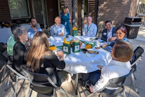 Alumni celebrated Artichoke Spirit Week on the President's Patio