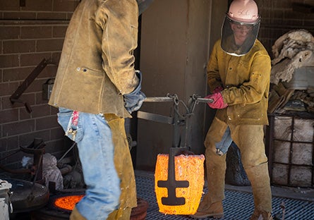 iron pour