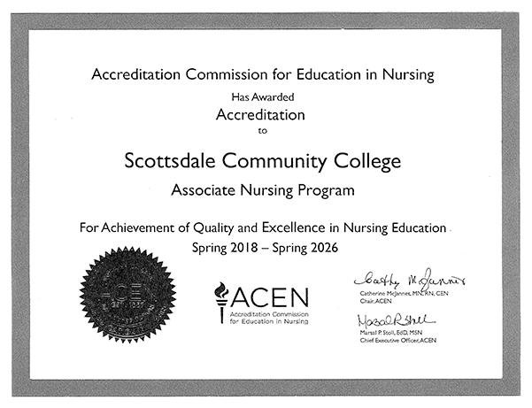 Nursing Accreditation Certificate