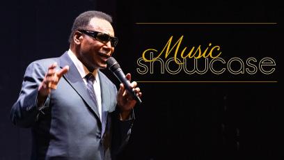 Musician George Benson performing at the Music Showcase