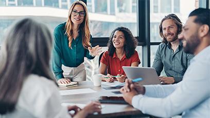 business professionals in a conference room