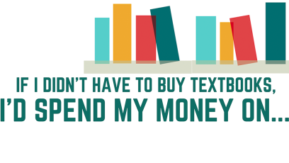 If I didn't have to buy textbooks, I'd spend my money on...