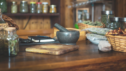 cannabis shop showing front counter