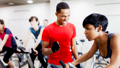 people working out