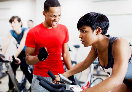 people working out