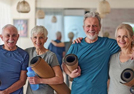 seniors at a gym
