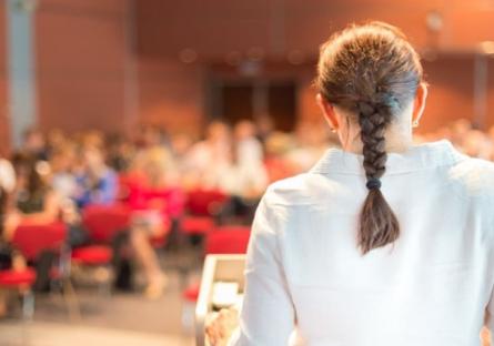 speaker and audience