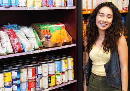 student at Artie’s Fit Market: SCC’s Food Pantry