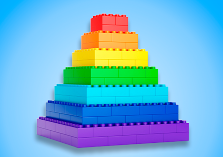 stack of building blocks
