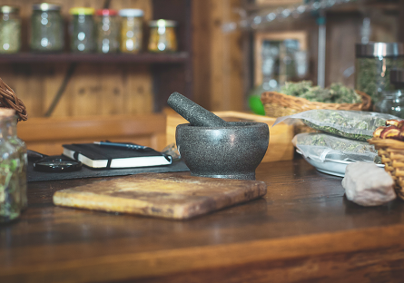 cannabis shop showing front counter