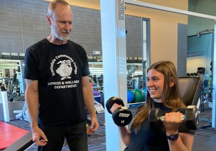 Bob Kline teaching a student