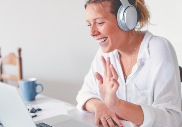 tutor with headset