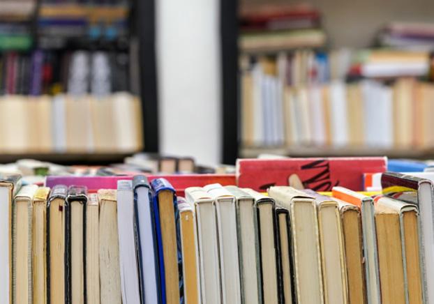 books on bookshelves