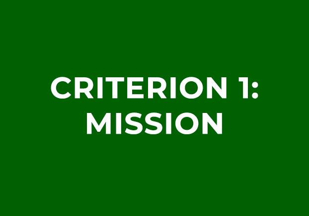 Criterion 1: Mission
