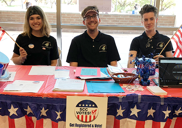 students encourage the vote