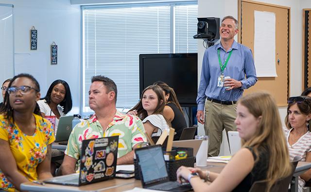 STEP students in classroom