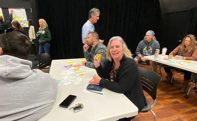 advisor participating in all college activity